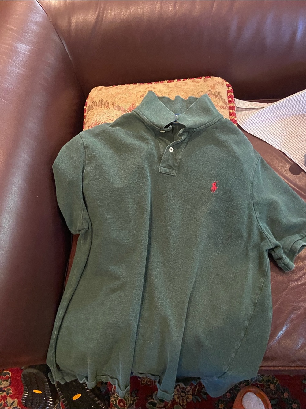Ralph Lauren Forest Green Polo with Red Pony